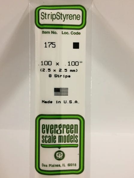 Evergreen STRIP .100 X .100 (8)