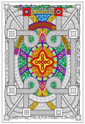 Stuff To Color 22 x32.5 Wall Poster Geo Vine