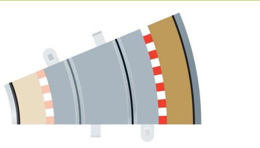 Scalextric Radius 2 Outer Curve Border