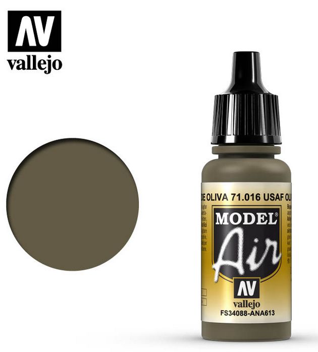 Vallejo Model Color RLM73/FS34079 USAF Olive Drab 17ml