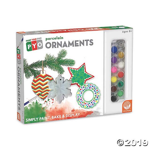 Outset Media Paint Your Own Porcelain Christmas Ornaments