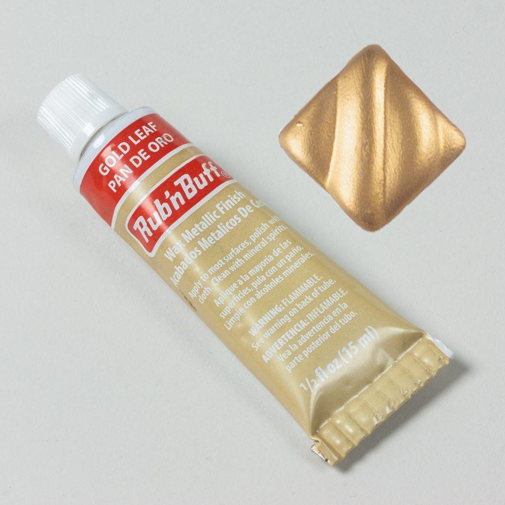 Amaco Gold Leaf Rub n Buff Metallic Wax Finish 0.5oz
