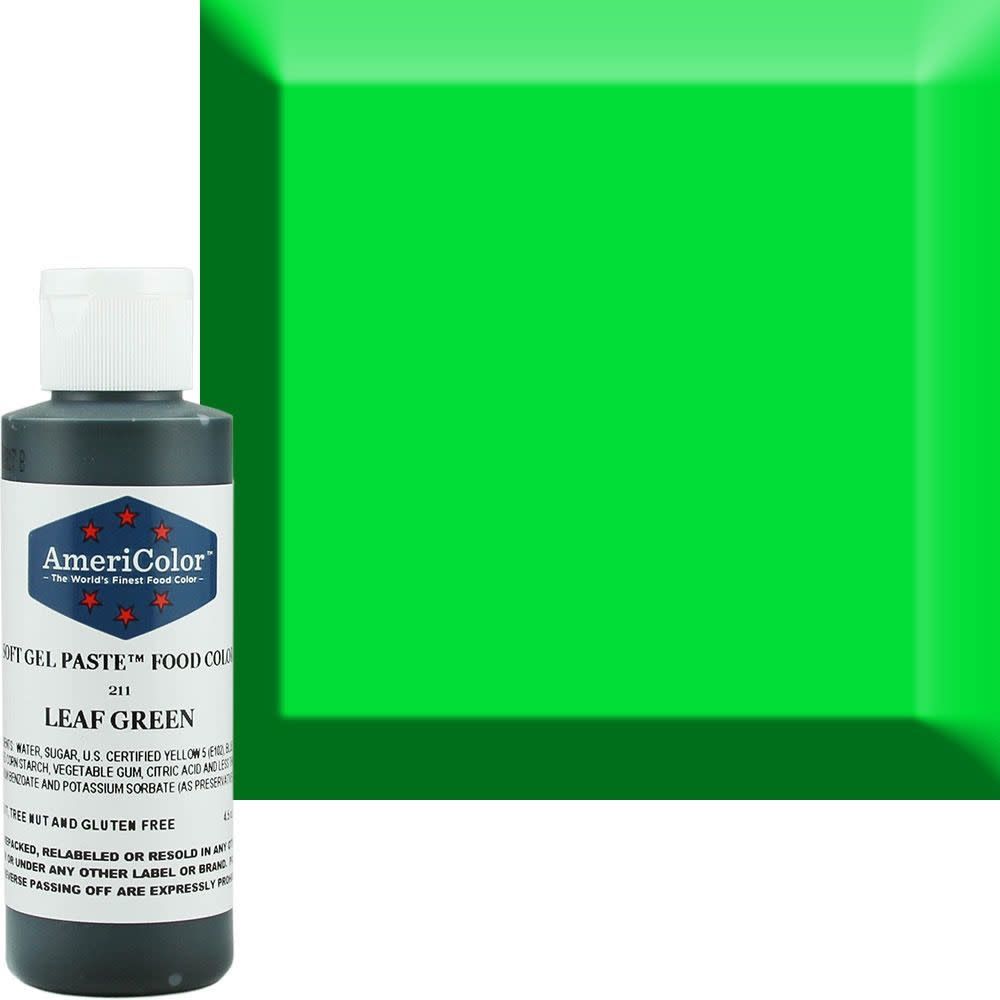 AmeriColor 4.5oz Soft Gel Leaf Green
