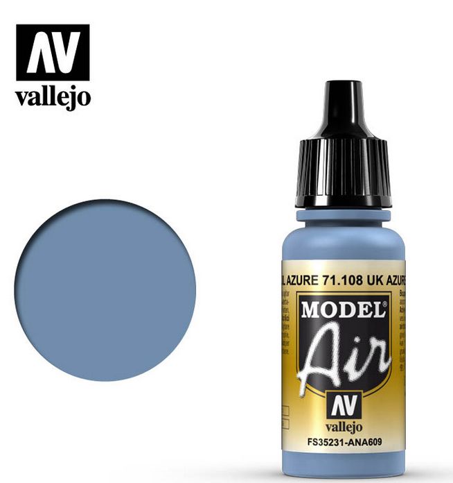 Vallejo Model Air UK Azure Blue 17ml