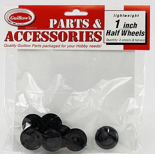 Guillows 1" PLASTIC 1/2 WHEEL