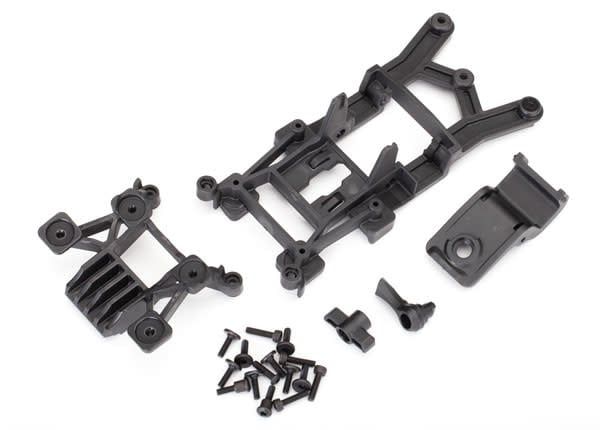 Traxxas Body mounts, front &amp; rear/ With Screws