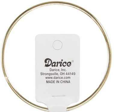 Darice Gold Metal Macrame Ring 12&quot;