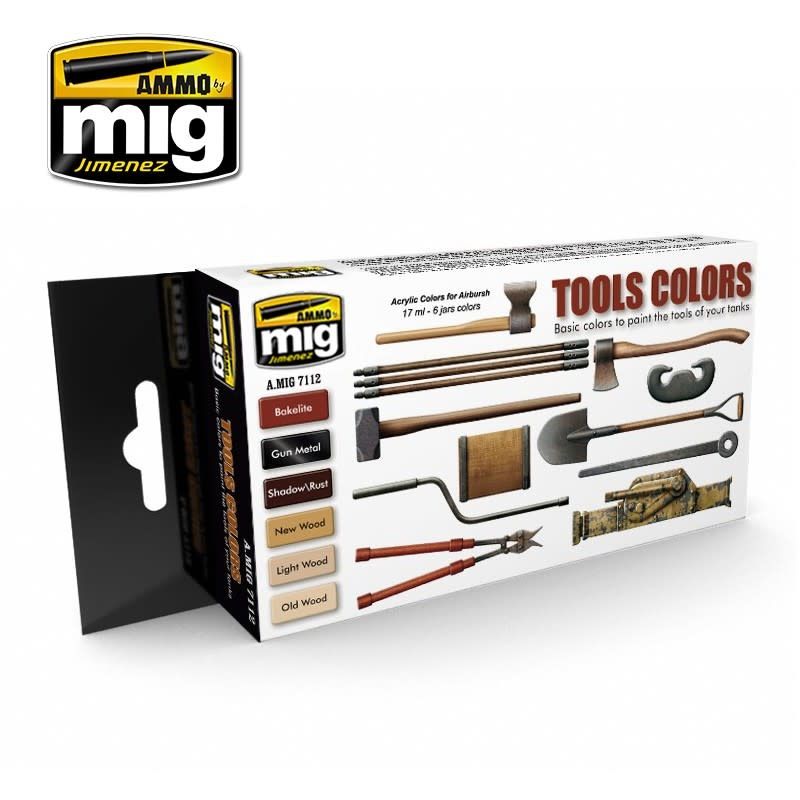 Ammo Of Mig Tools Colors Paint Set