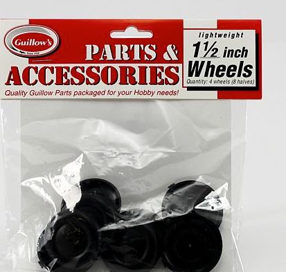Guillows 1 1/2" PLASTIC 1/2 WHEEL