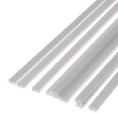 Evergreen Scale Models 4x8in HO Polystyrene Strips 10pc
