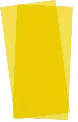 Evergreen Scale Models 0.010x6x12in Transparent Yellow Sheets 2pc