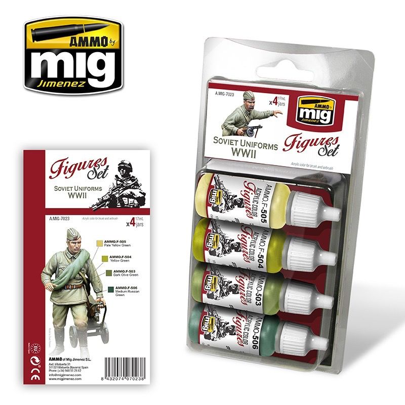 Ammo of MIG Soviet Uniforms WWII Acrylic Paint Set