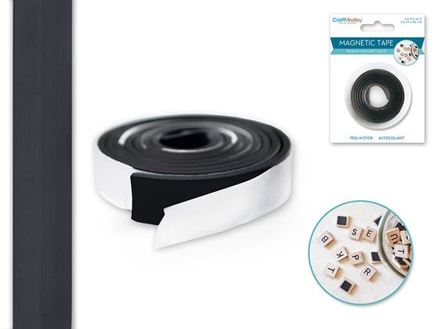 CraftMedley 1/2x30in Magnetic Tape Strip Peel n Stick