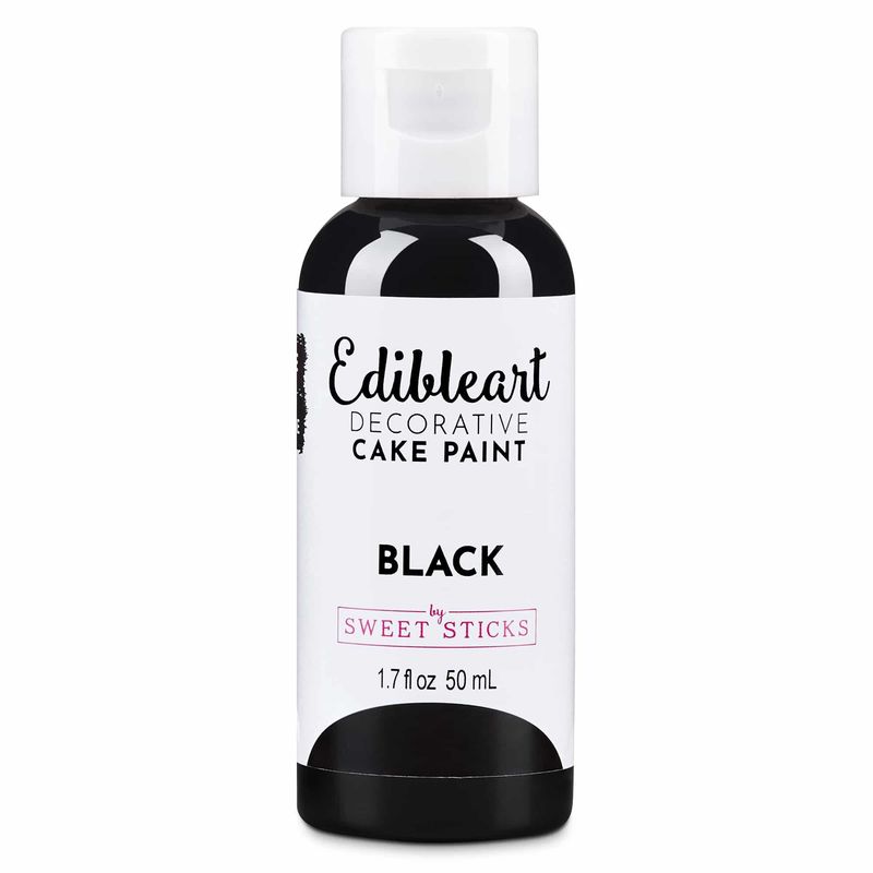 Sweet Sticks Edible Paint Black 50ml