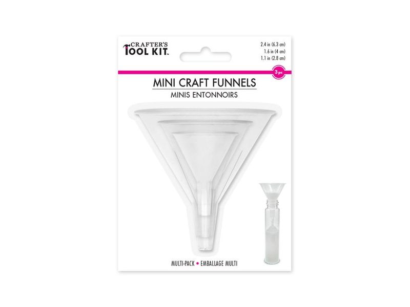 Crafters Tool Kit Assorted Mini Craft Funnels 3pc