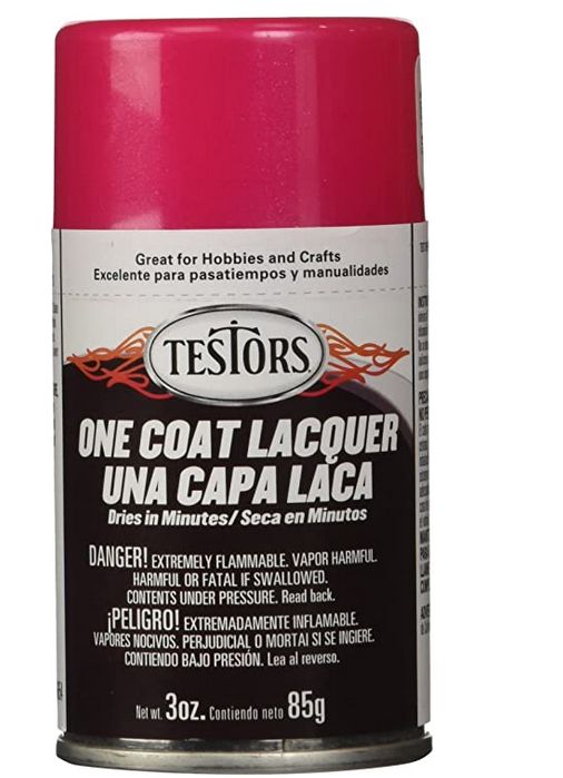 Testors Lacquer Spray Electric Pink 3oz
