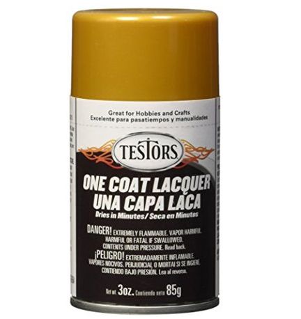 Testors Lacquer Spray Pure Gold 3oz