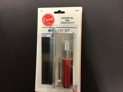 Excel Hobby Blade Mitre Box with Handle and Blades