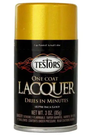 Testors Laquer Spray Inca Gold 3oz