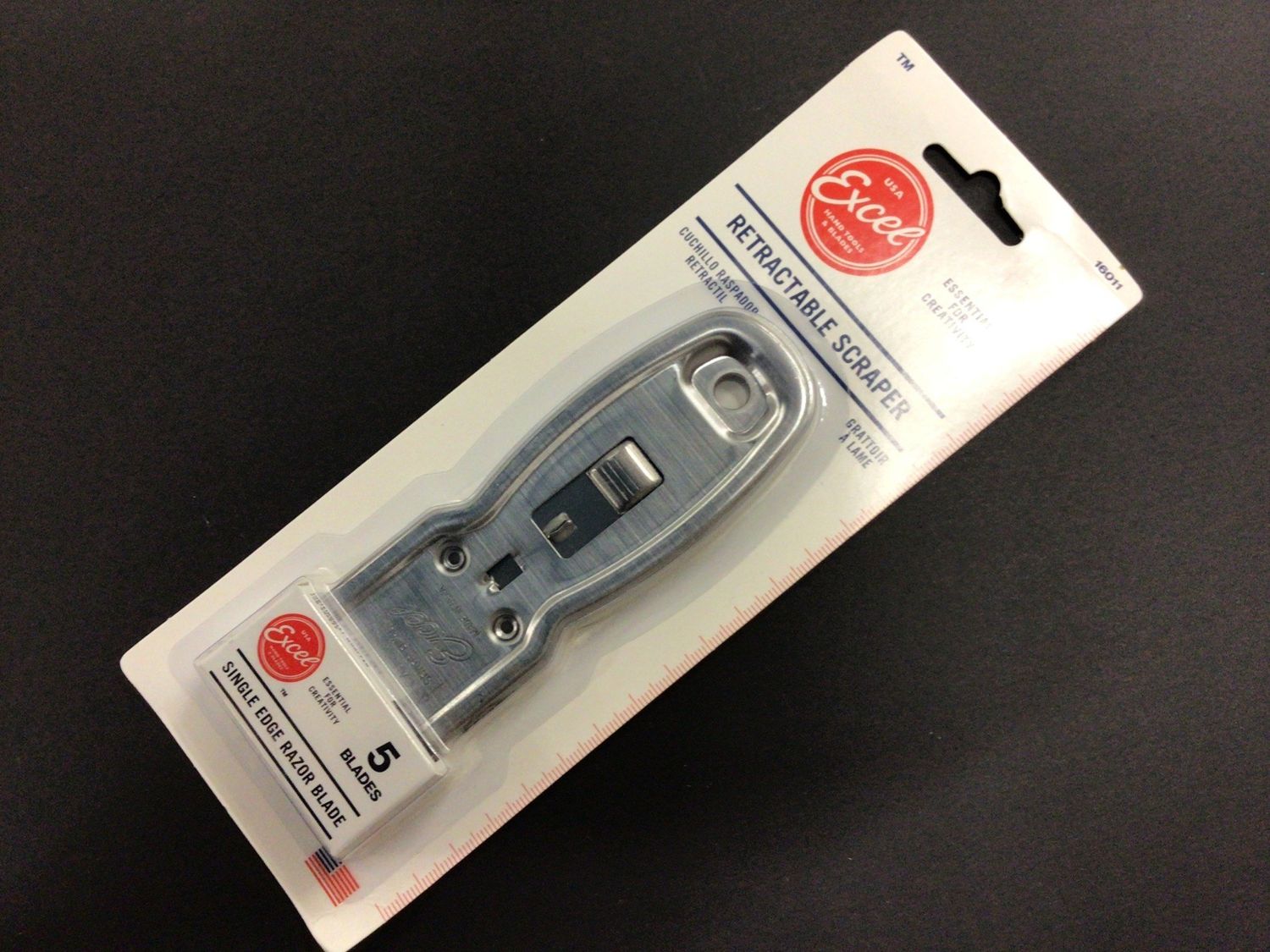 Excel Hobby Blade Metal Safety Scraper with 6 Blades