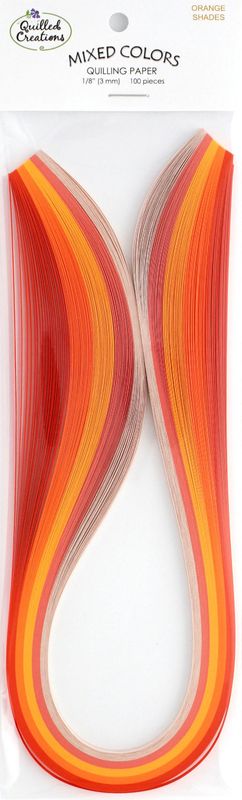 Quilled Creations Quilling Paper Orange Shades 1/8in 100pc