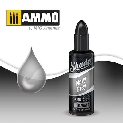 Ammo of MIG Navy Grey Shader 10ml