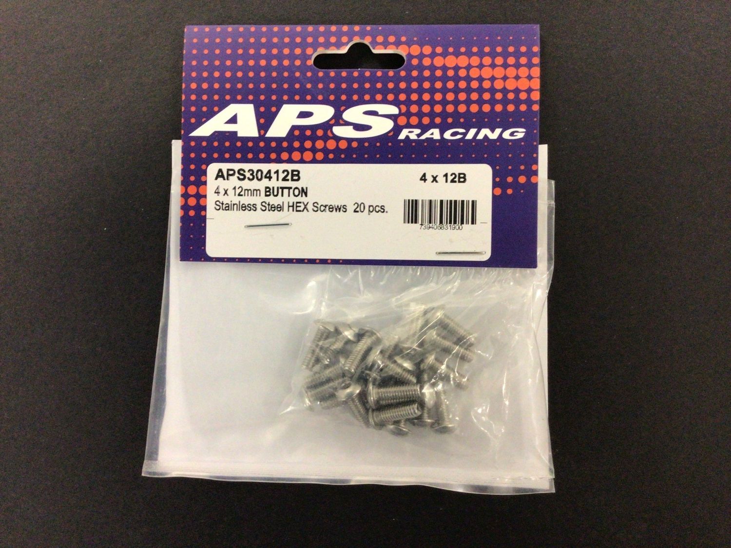APS 4x12mm Stainless Steel Button Hex Screws