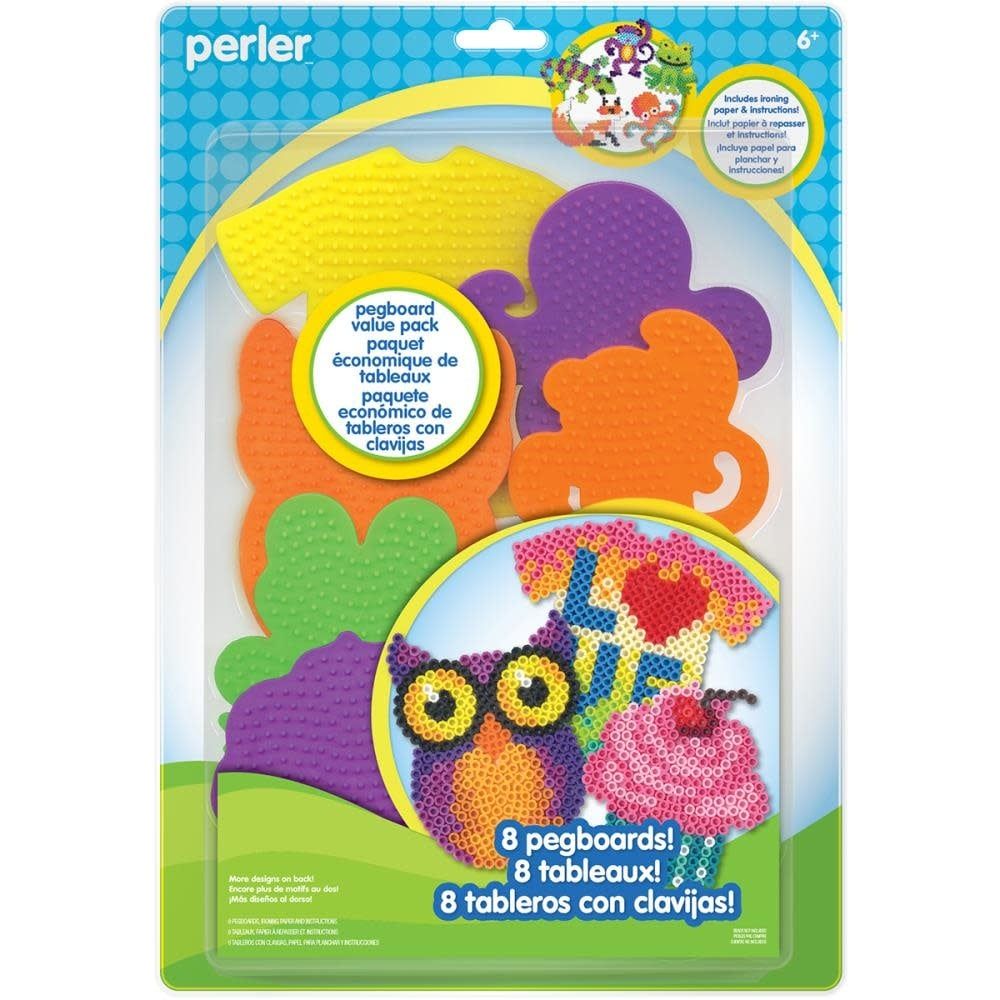 Perler Beads Pegboard Value Pack 8pc