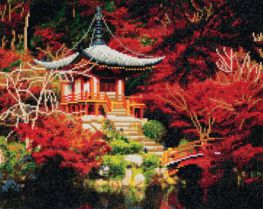 Craft Buddy Japanese Temple Crystal Art Kit Large