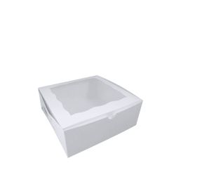 Retail Supplies 10x10x4in White Bakery Box