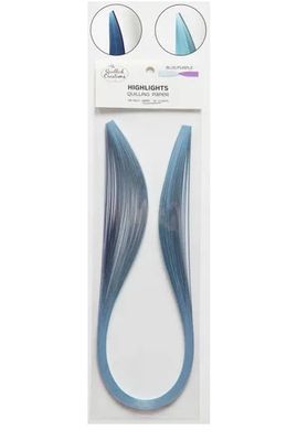 Quilled Creations Quilling Paper Blue &amp; Purple Highlights  1/4in