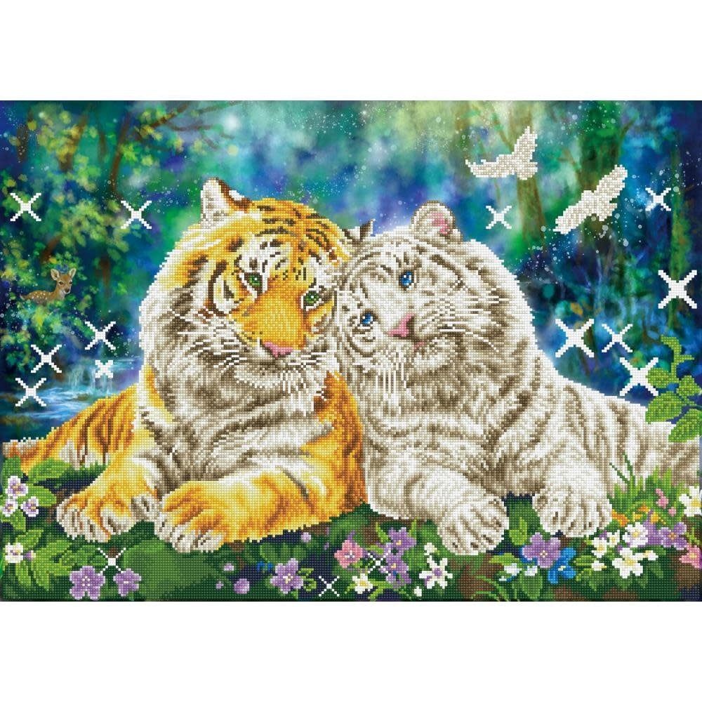 Diamond Dotz Tiger Smooch Diamond Art Kit