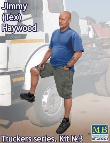 Masterbox 1/24 Jimmy Tex Haywood Trucker Standing w/one Foot Raised