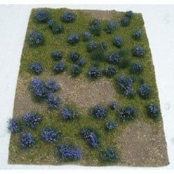 JTT Scenery FLOWERING MEADOW PURPLE 5"X7" SHEET