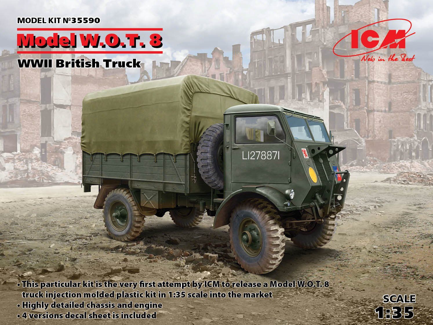 Icm 1/35 W.O.T. 8 WWII British Truck