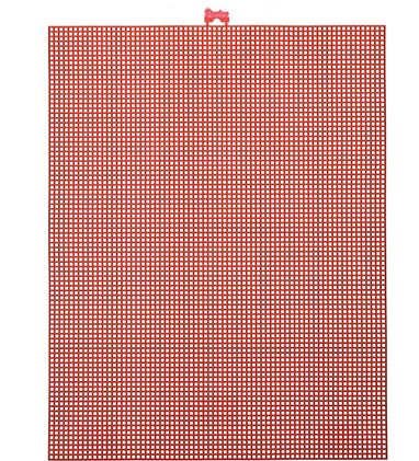 Darice Plastic Canvas Red 10"X13"