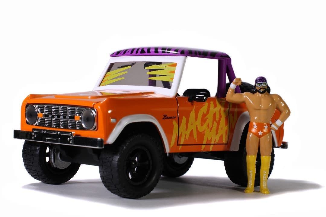 Jada Toys 1/24 "Hollywood Rides" 1973 Ford Bronco w/ Macho Man