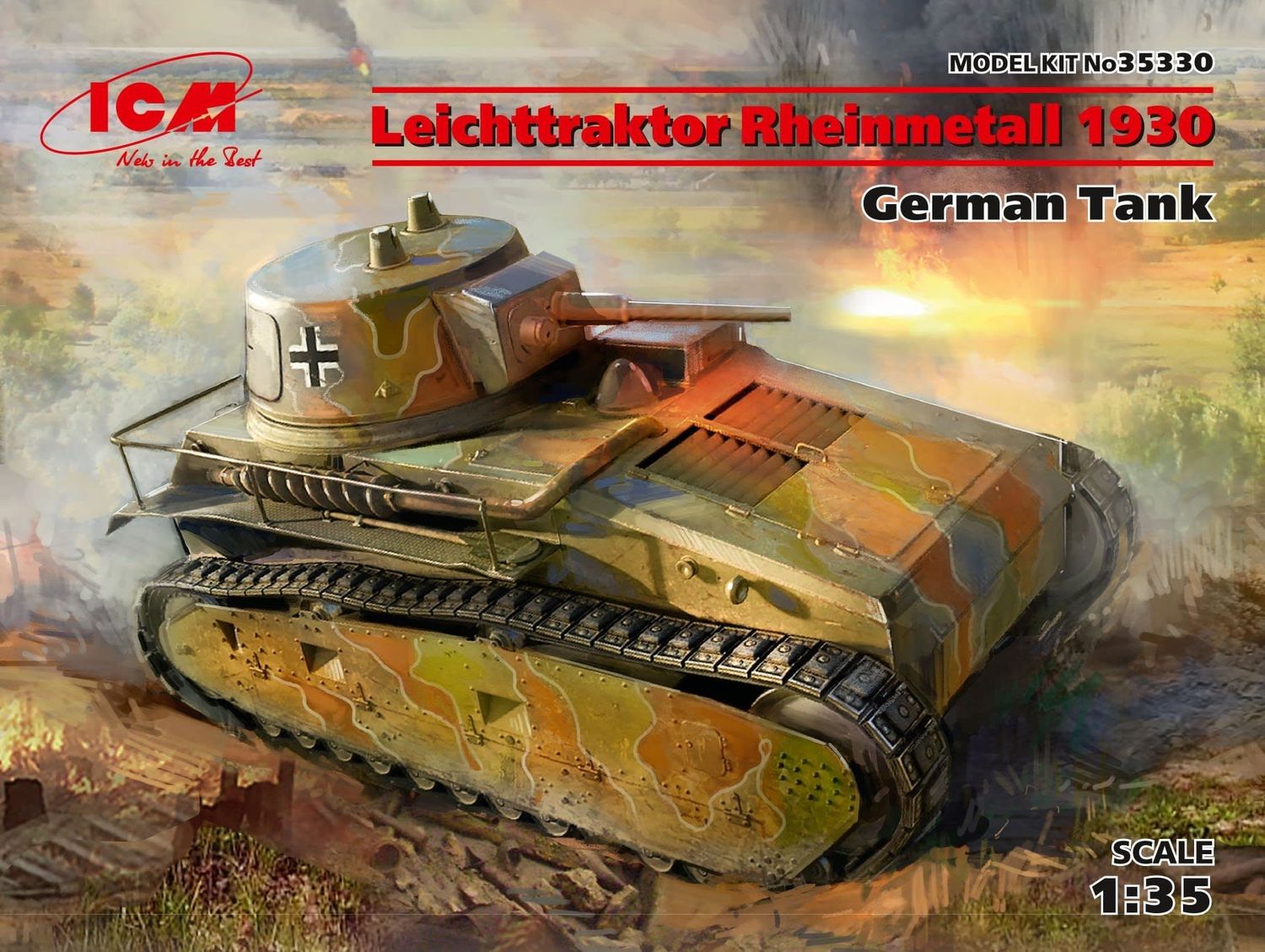 Icm 1/35 Leichttraktor Rheinmetall 1930 German Tank