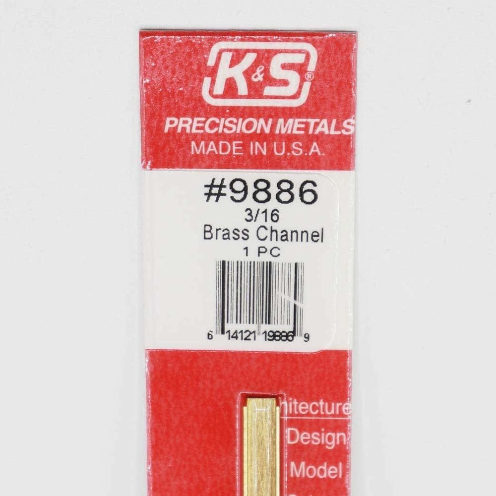 K&amp;S Engineering  Brass channel 3/16''