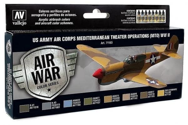 Vallejo US Army Air CORPS Mediterranean Color Set