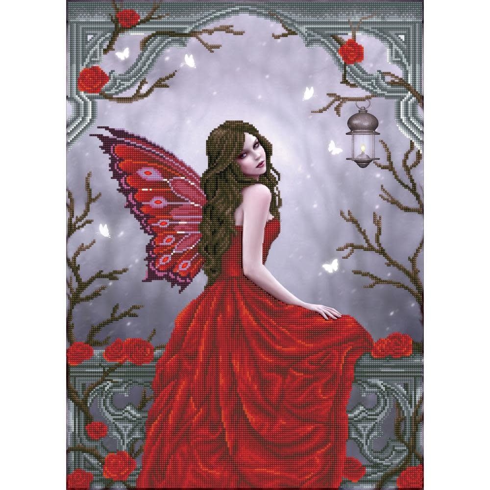 Diamond Dotz Winter Rose Fairy - Diamon Art 20.5X26.8