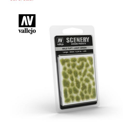 Vallejo 6mm Wild Tuft Light Green Large 35pc