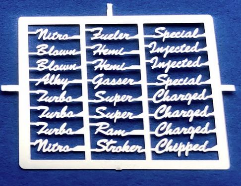 Detail Master R/C 1/24 1/25 Performance Scripts Assorted