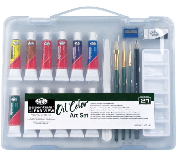 Royal &amp; Langnickel Clear View Essentials Oil Color Art Set