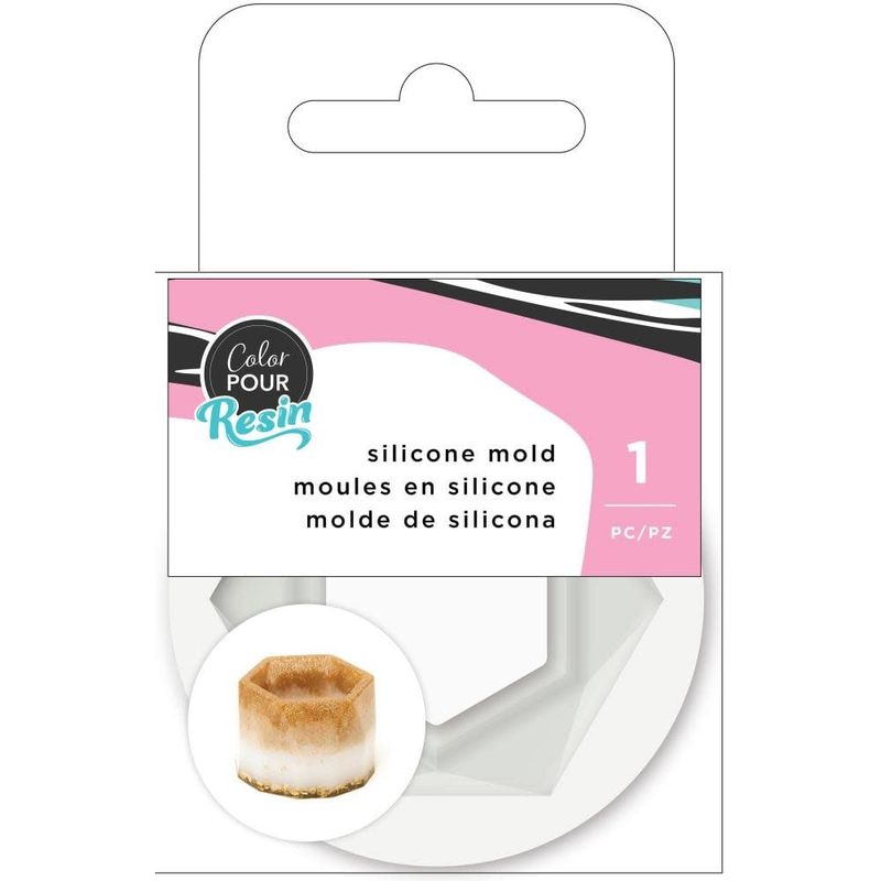 American Crafts Pour Resin Mold Hexagon Bowl