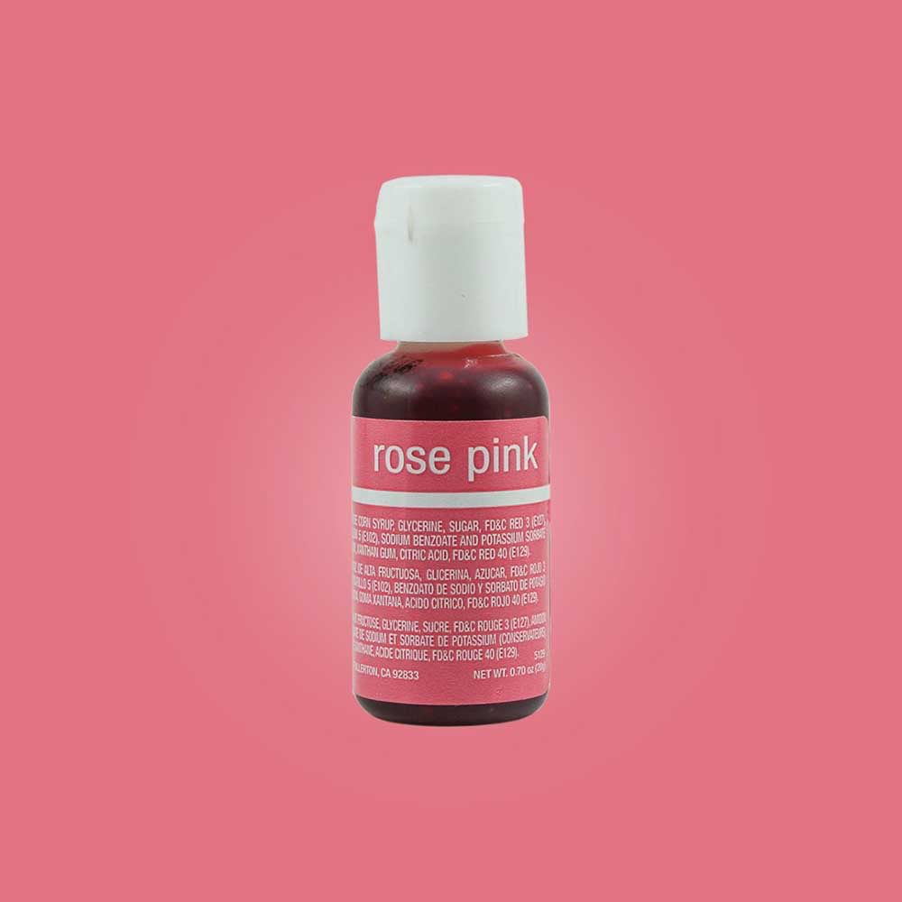 Chefmaster Rose Pink Gel 0.7oz