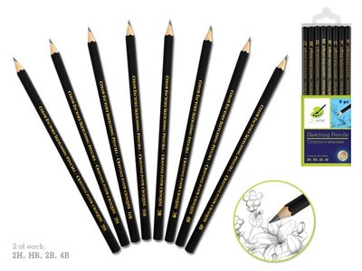 Colorfactory Assorted Sketching Pencils 8pc
