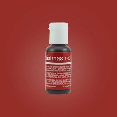 Chefmaster Christmas Red Gel 0.7 oz