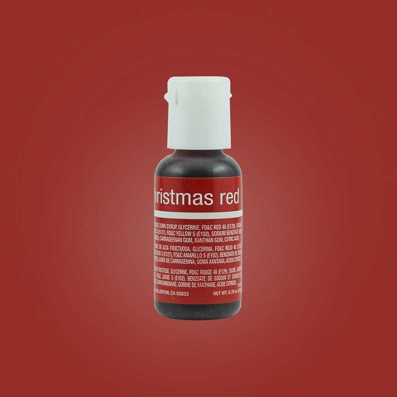 Chefmaster Christmas Red Gel 0.7 oz