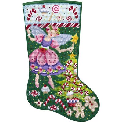 Bucilla Diamond Art Sugarplum Fairy 18in Stocking Kit